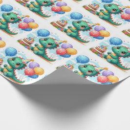 Baby Dino Gift Wrap Papel de regalo Presentpapper