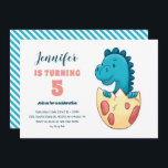 Baby Dino Hatching Egg Cute Kids Dinosaur Birthday Inbjudningar<br><div class="desc">För barn för rutdesign,  pojkar eller flickor som kärlek dinosaur,  dino-tecknad,  T-rex och andra dinosauriarter. Perfekt för födelsedagsfest av Jurassic-tema. Du kan anpassa ordalydelsen så att den passar för andra tillfällen.</div>