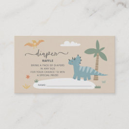 Baby Dino Hatching snart Diaper Raffle Card Tilläggskort