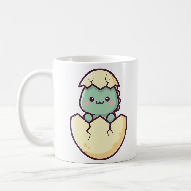 Baby Dino Hatchling Kaffemugg (Vänster)