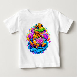Baby Dino Hugger en hjärtpil på ett moln T Shirt