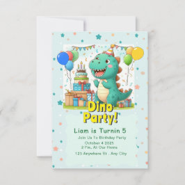 Baby Dino invitation Card! Inbjudningar