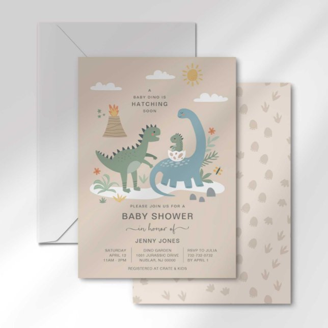Baby Dino Kläcks Snart Babykalasinbjudan (Skapare uppladdad)