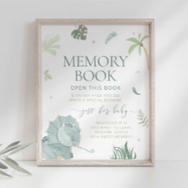 Baby Dino Minnesbok Signering Poster