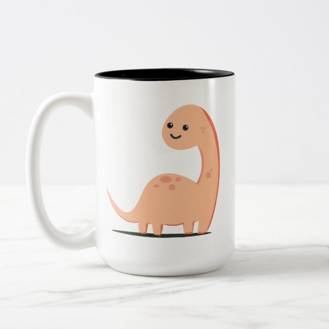 Baby Dino Två-Tonad Mugg (Vänster)