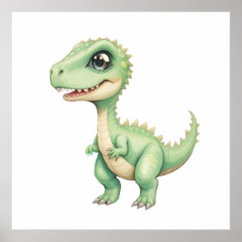Baby Dino Wall Art - Nursery decor Poster