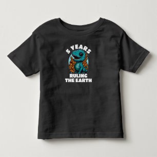 Baby Dinosaur 5 år gammal födelsedag T Shirt