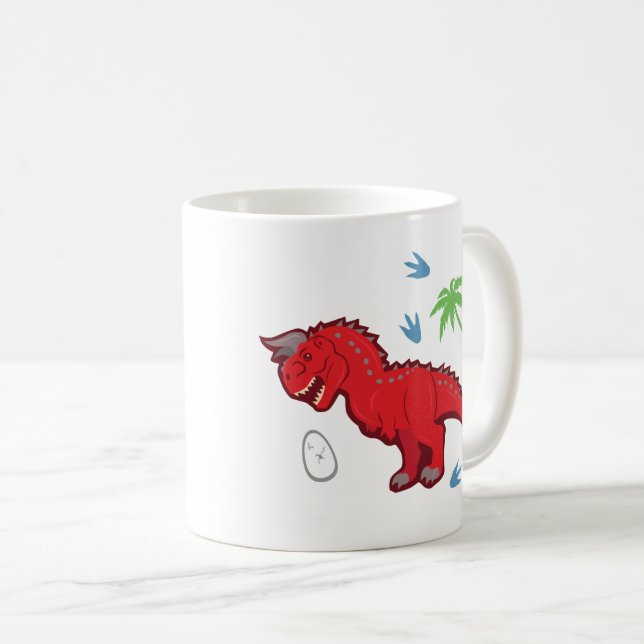 Baby Dinosaur Carnotaurus Kaffemugg (Framsida höger)