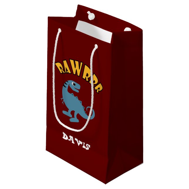 Baby Dinosaur Design - Gift Bag - Small (Framsidan Vinklad)
