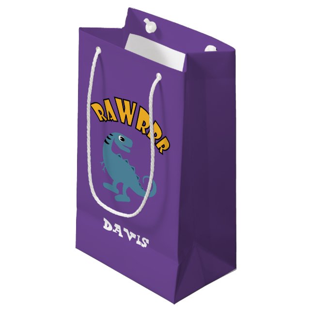 Baby Dinosaur Design - Gift Bag - Small (Framsidan Vinklad)
