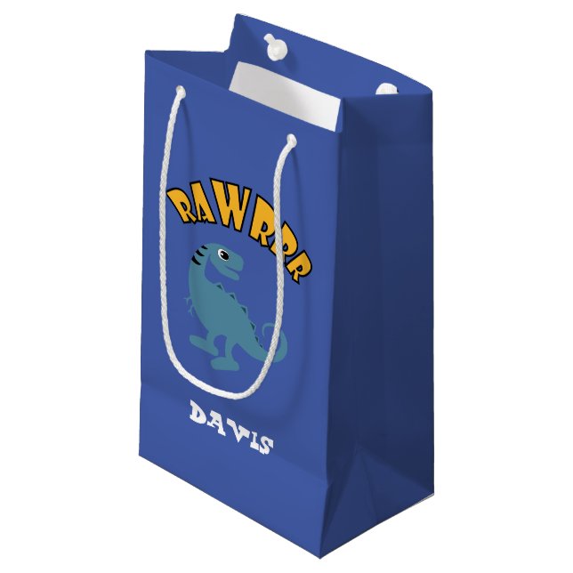 Baby Dinosaur Design - Gift Bag - Small (Framsidan Vinklad)