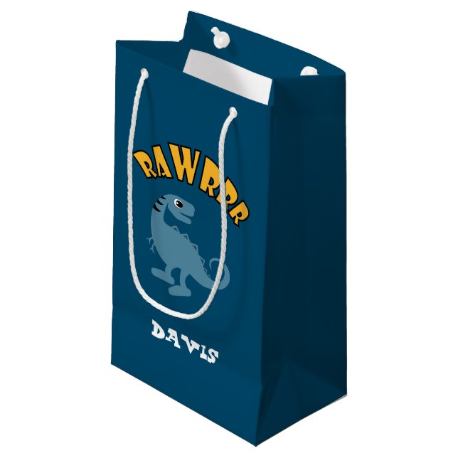 Baby Dinosaur Design - Gift Bag - Small (Framsidan Vinklad)
