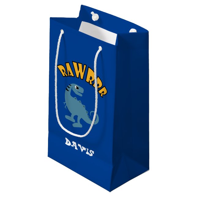 Baby Dinosaur Design - Gift Bag - Small (Framsidan Vinklad)