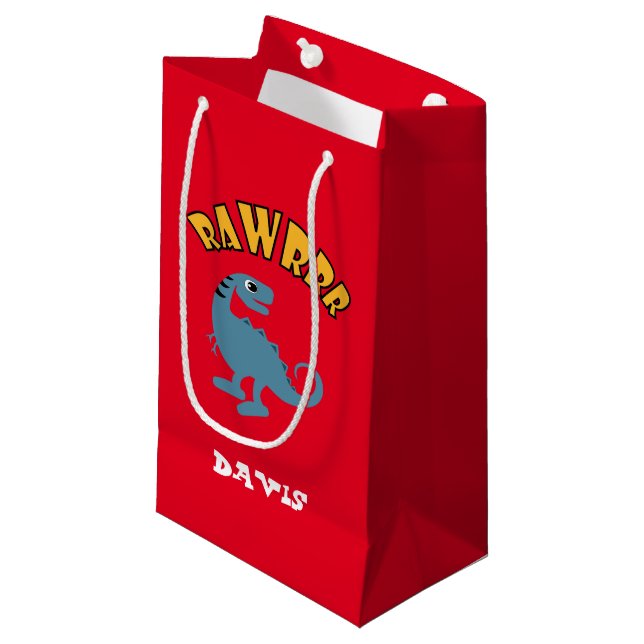 Baby Dinosaur Design - Gift Bag - Small (Framsidan Vinklad)