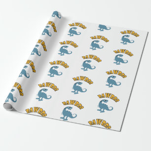 Baby Dinosaur-design - Papper radbrytning av proje Presentpapper