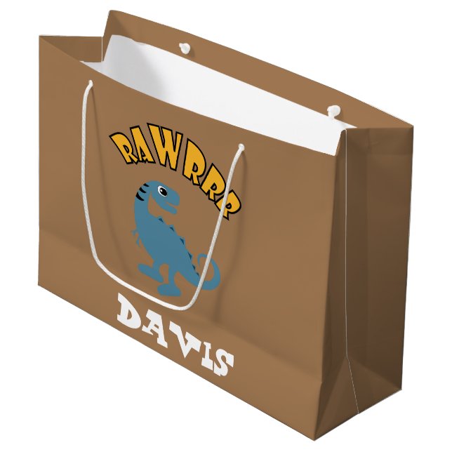 Baby Dinosaur Design - Presentpåse - Stor (Framsidan Vinklad)