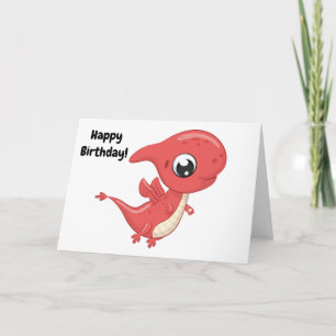 Baby Dinosaur Glad födelsedag! Blank Kort