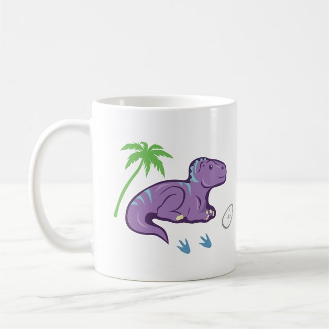 Baby Dinosaur Iguanodon Kaffemugg (Vänster)