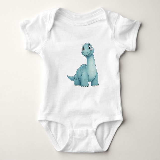 Baby Dinosaur Jersey Bodysuit - Comfort and Style  T Shirt (Framsida)