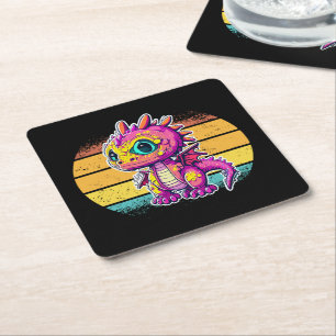 Baby Dinosaur   Jurassic Joy Underlägg Papper Kvadrat