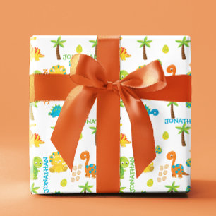 Baby Dinosaur Jurassic Personlig Presentpapper