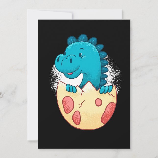 Baby Dinosaur Newborn | Cute Gift | för Baby Meddelande (Framsida)