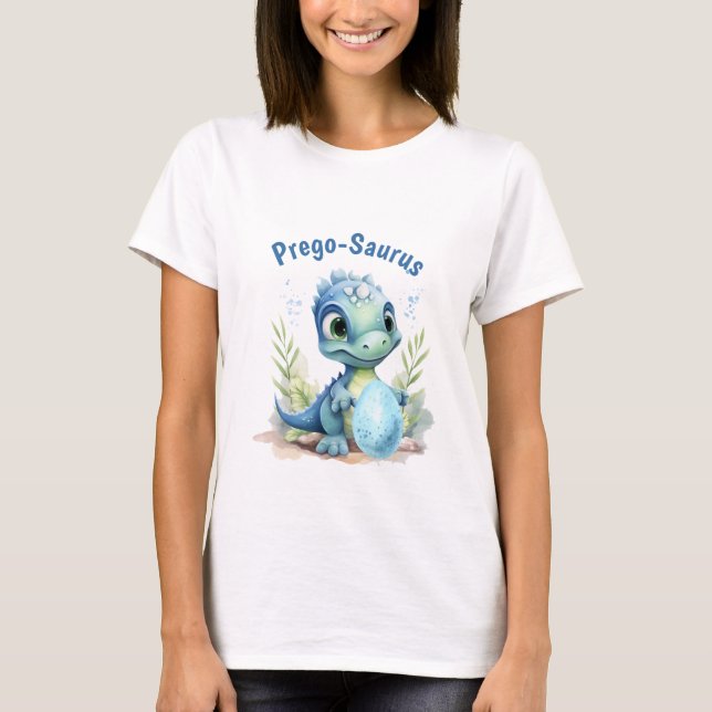Baby Dinosaur Prego-Saurus T Shirt (Framsida)
