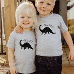 Baby Dinosaur Shirt, Funny Kiddo Birthday Gift T Shirt<br><div class="desc">Personligens dinosauriskjorta blir en perfekt gåva till en njure på födelsedagen</div>
