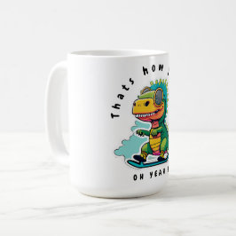 Baby Dinosaur Skating | Så här rullar jag Kaffemugg