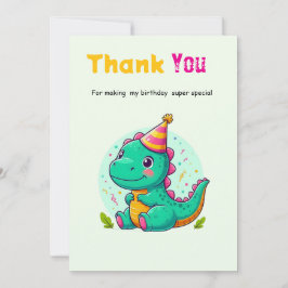 Baby Dinosaur Thank-you Cards Tack Kort
