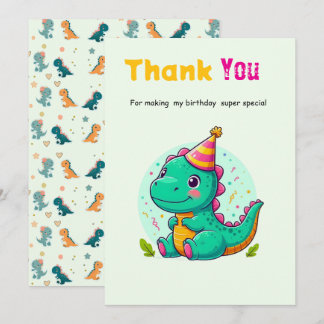 Baby Dinosaur Thank-you Cards Tack Kort