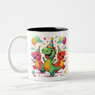 Baby Dinosaur Två-Tonad Mugg