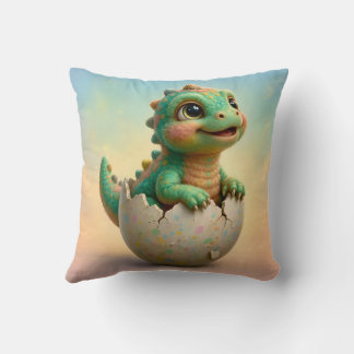 ~ BABY DINOSAURIE ~ Kommer ut ur ägg ~ Kudde