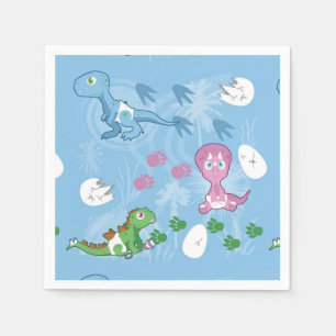 Baby Dinosaurs Pappersservett
