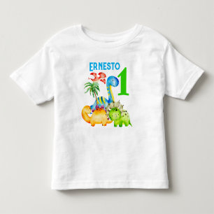 Baby dinosaurs småbarn födelsedagsfest t shirt