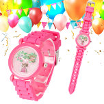 Baby djur Anpassningsbar Photo Kids Watch Birthday Armbandsur<br><div class="desc">Gör din lilla speciella dag ännu mer minnesvärd med den här beundransvärda Tropiska Baby djur-Anpassningsbarna Photo Kids Watch! Den här klara, lekande tidsbiten har en härlig matris av baby djur som är kapslad mellan lush grönt lövs och tropiska blommor. Den ljusa och trevliga designen kommer att fånga alla barn, skapar...</div>