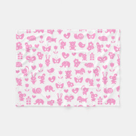 Baby djur Baby Blanket Fleecefilt