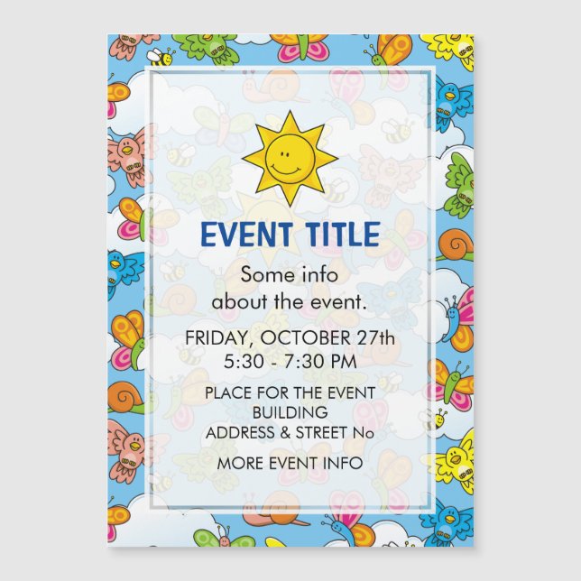 Baby djur-bakgrund (Framsida)