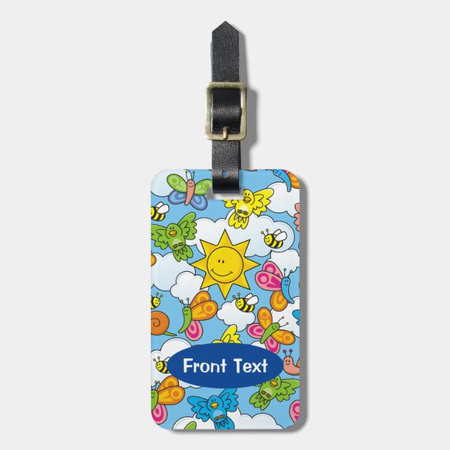 Baby djur-bakgrund bagagebricka (Vertikal Framsida)