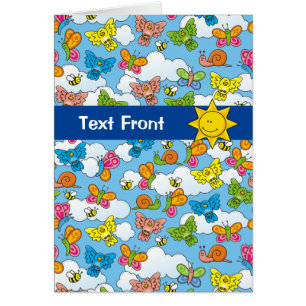 Baby djur-bakgrund hälsningskort