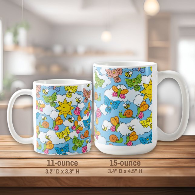 Baby djur-bakgrund kaffemugg (Skapare uppladdad)