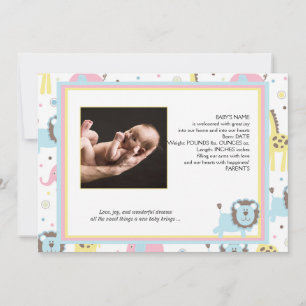 Baby djur Blue Lejon Baby meddelande