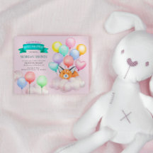 Baby djur Bubblor för cute Baby Shower