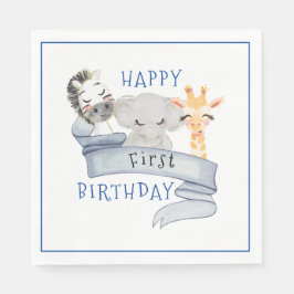 Baby djur födelsedag Pappersservett