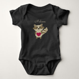Baby djur för personlig för skogsmarkRaccoon T-shirt