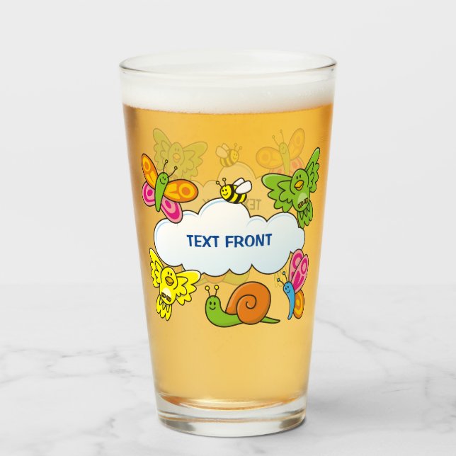 Baby djur glaskopp (Framsida fylld)