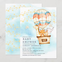 Baby djur Luftballong Ride Baby Shower