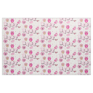 Baby djur Mönster Rosa Polka dots Tyg
