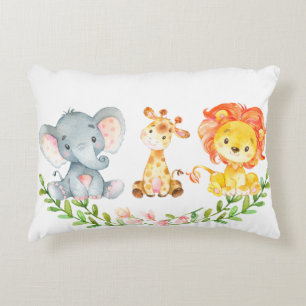 Baby djur Nursery Pillow Prydnadskudde