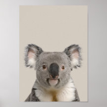 Baby djur Nursery Poster - Koala